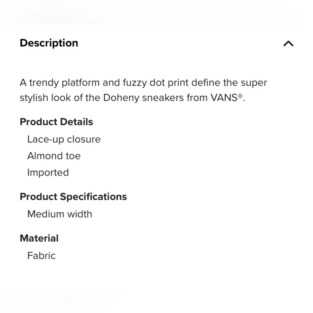 Vans doheny platform